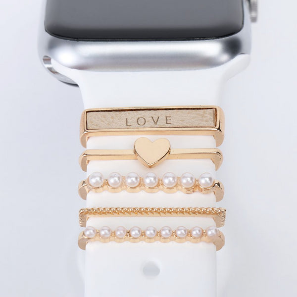 Diamond Jewelry Charms for iWatch/Galaxy Watch/3 Bracelet Silicone Strap Accessories